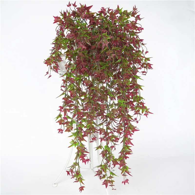 Artificial Plastic Garland Plant Vine Fake Potato Leaves Flowers Home Decor Sale