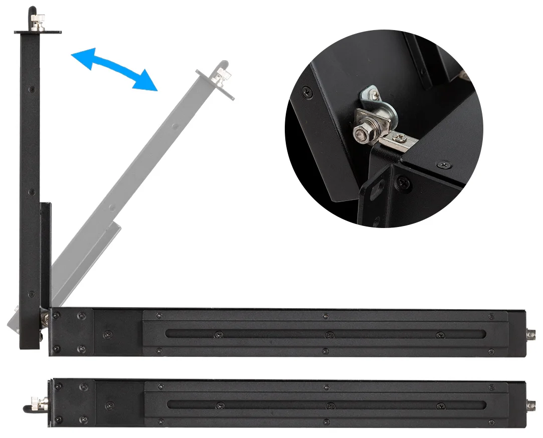 SC173-HD-56 17.3 Inch 1RU Pull Out Rack Mount Monitor Full HD 1920x1080  for Bro