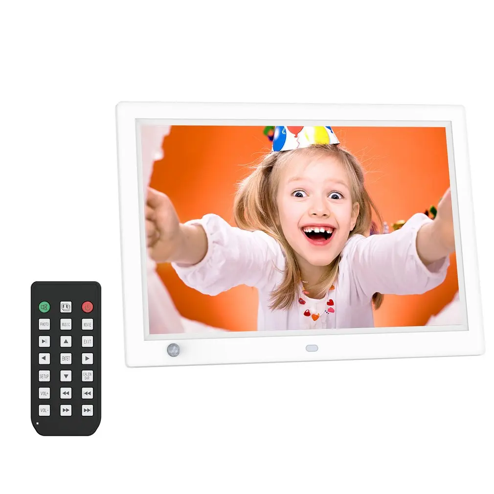 

12 inch HD LCD Digital Photo Frame & Commercial Advertising Machine Human Sensor Video Player with Remote Control