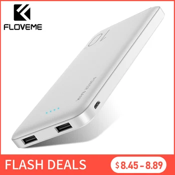 

FLOVEME 10000mAh Power Bank For Xiaomi External Battery Portable Charger Double USB Mi Powerbank Poverbank Bateria Externa Movil