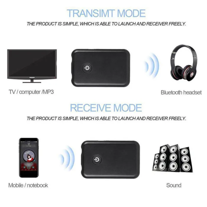 2 в 1 беспроводной Bluetooth передатчик приемник стерео аудио музыкальный адаптер OUJ99
