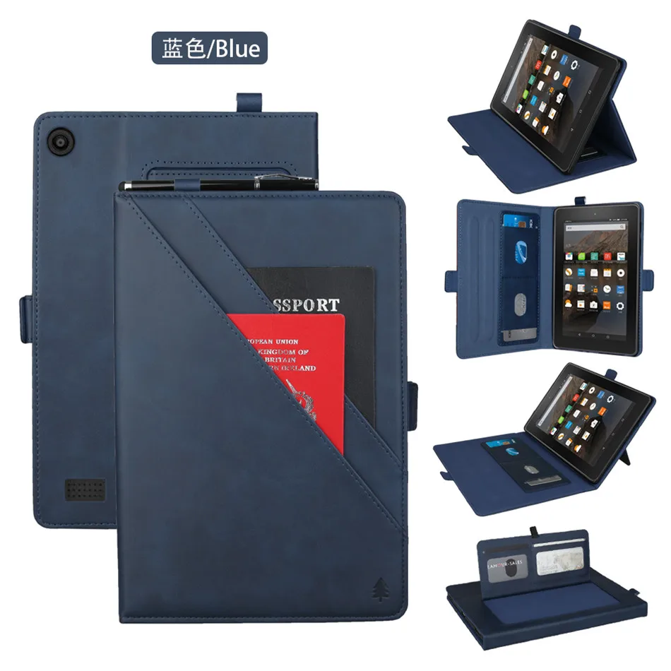 Для Amazon kindle fire 7 tablet релиз Стенд Смарт чехол для всех новых fire hd 7 9th поколения с держателем карандаша