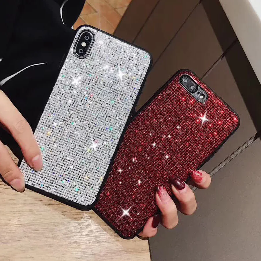 Алмазный Блестящий мобильный телефон чехол для Apple Iphone 6 7 8 PLUS X 11 XR PRO MAX