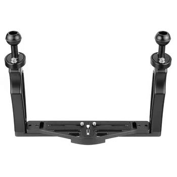 

DSLR Diving Dual Handheld Tray Bracket with Clip Screw Adapter Top Handle Shutter Extension Sports Camera Underwater Photography