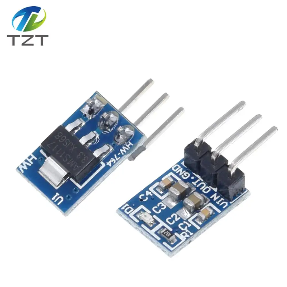 Высокое качество 5 шт. 5V до 3 V для DC понижающий Питание модуль AMS1117 LDO 800MA|module