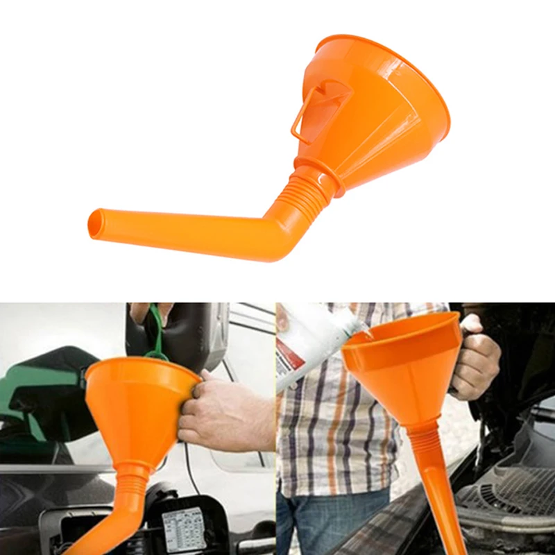 Universal Plastic Car Motorcycle Refuel Gasoline Engine Oil Funnel With Filter Fluid Change Fill Transfer Tool  Automotive car refueling multi function longer funnel gasoline engine oil diesel additive motorcycle farm machine funnel g6kc