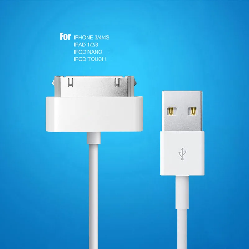 ACCALIA 30 Pin USB кабель для iPhone 4 4S iPod Nano iPad 1 2 3 кабель для зарядки для iPhone зарядное устройство для мобильного телефона шнур для передачи данных