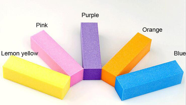 Professional Nail File Lime Art Tips Manicure Diamond Sandpaper Tools Sanding Polish Files Colorful Nail Art Tool#TF29#*