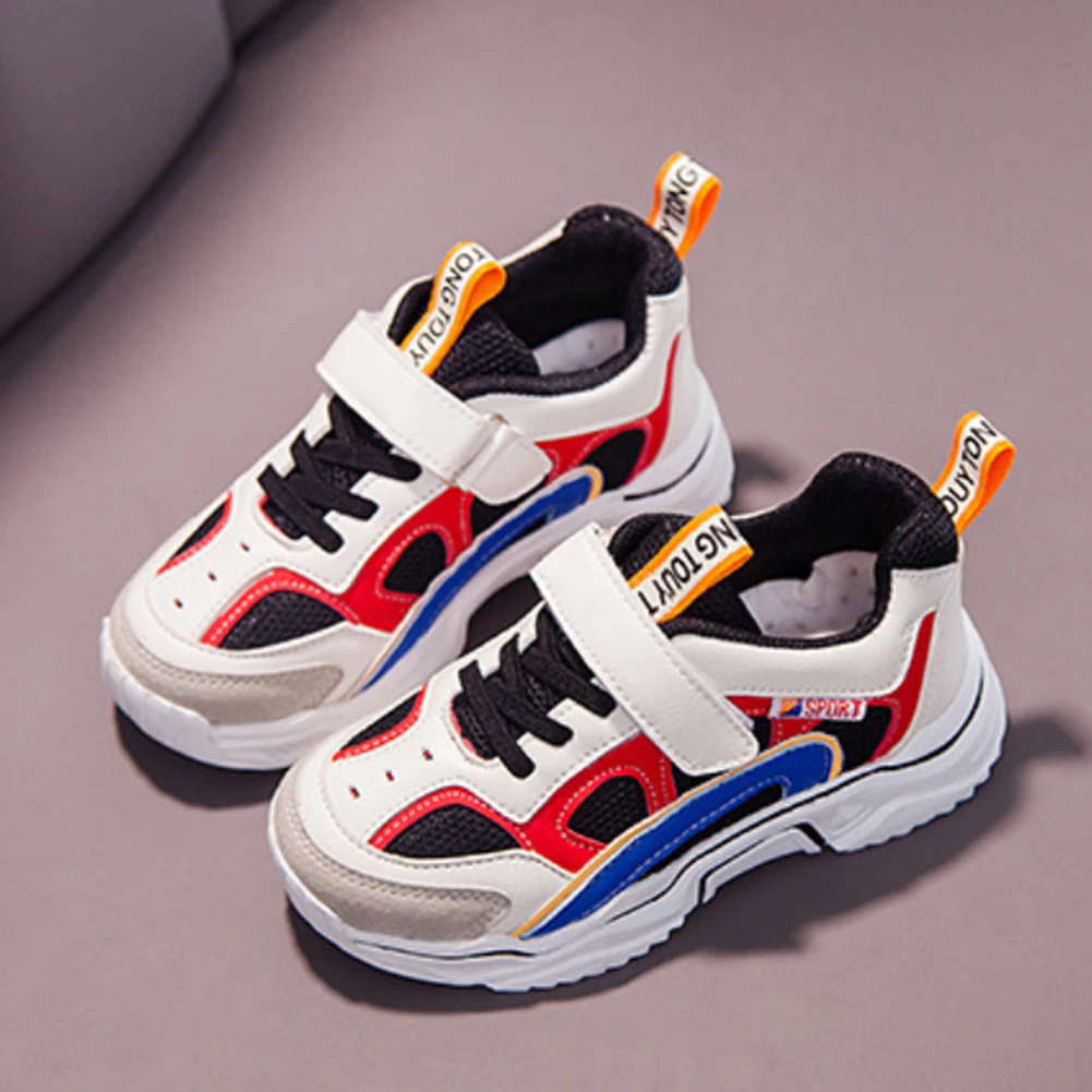 Daclay Shoes for Kids Boys Girls Sneakers Breathable Leather Mesh Material Autumn Winter Wear for Kids