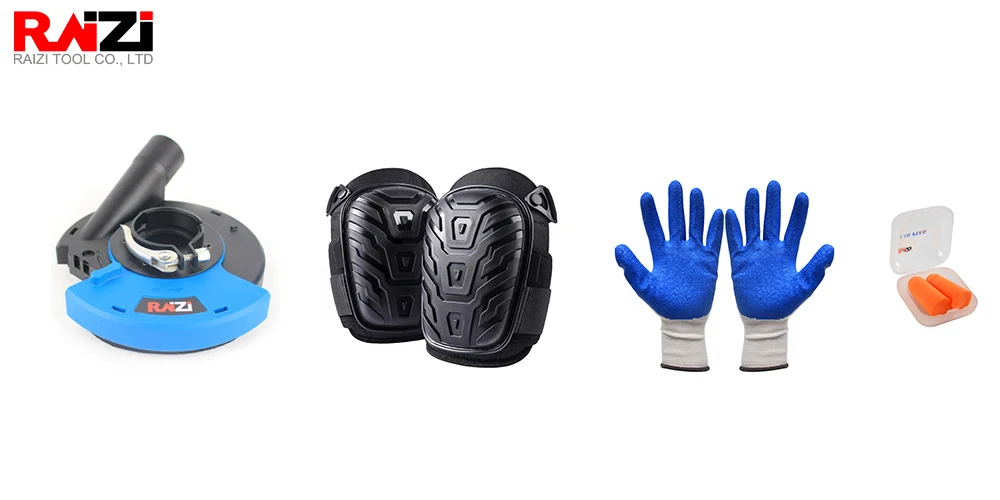 7 inch+knee pads+gloves+ear plug1