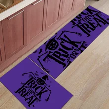 В стиле Хэллоуин Тыква трюк или лечение 2 шт. коврик для кухонных дверных ковриков для входного пути грязь мусор Траппер водопоглощающий