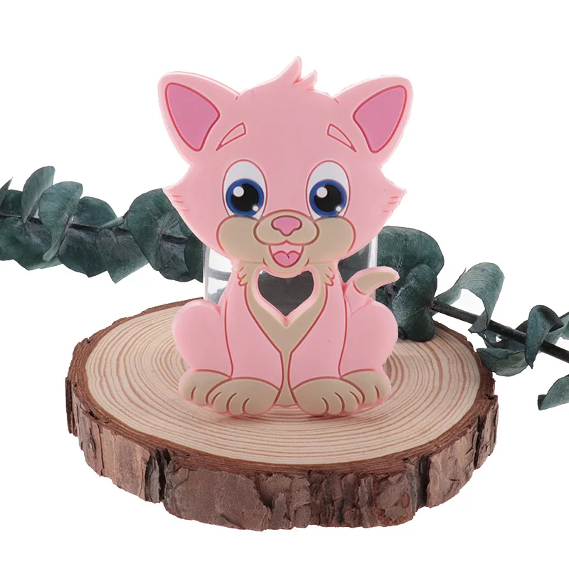 10pcs 실리콘 Teethers 고양이  진짜 실리콘 Teether 치아 BPA 무료 맞춤 젖꼭지 젖니가 남 장난감  용품