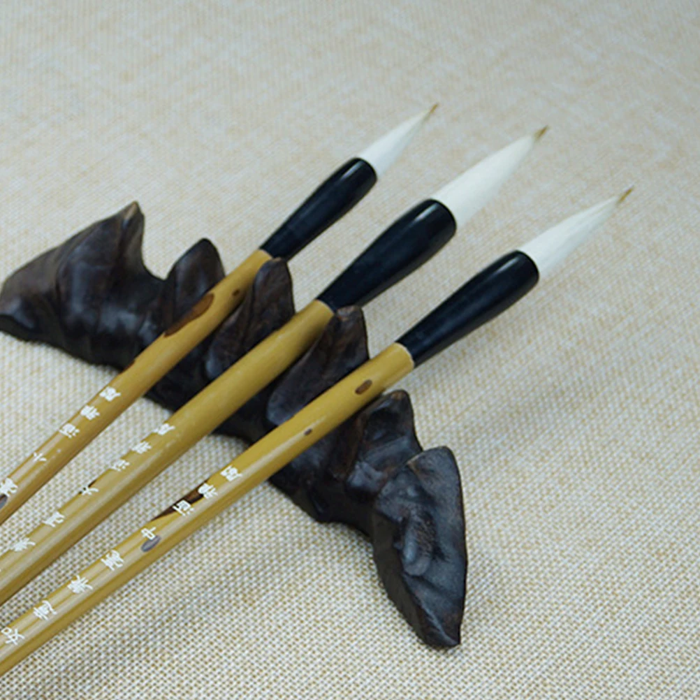 3Pcs Kanji Brush Pen Wolf Hair Caligraphy Chinese Brush Japanese Chinese Calligraphy Pen Set calligraphy brush