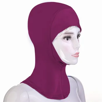 

Soft Muslim Bonnet Cap Full Cover Inner Women Hijab Bone Islamic Neck Head Bonnet Hat Islamic Head Wear Neck Cover Underscarf