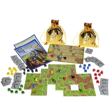 Carcassonneing металлическая коробка полный набор настольная игра салон вечерние Коллекционная Настольная игра игрушка подарок для детей Grownup друг