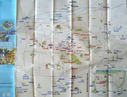 Carte de voyage de la ville de Jinan, 54x70CM, Version anglaise 