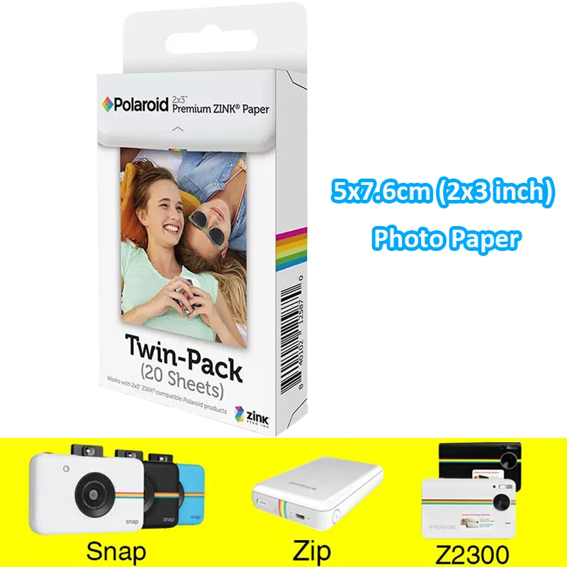 plan Eigenlijk Ernest Shackleton Polaroid Instax 2X3 ''5X7.6Cm Premium Zink Fotopapier Voor Instant Camera  Z2300 Snap Touch/Zip Pinter/Socialmatic Instagram - AliExpress