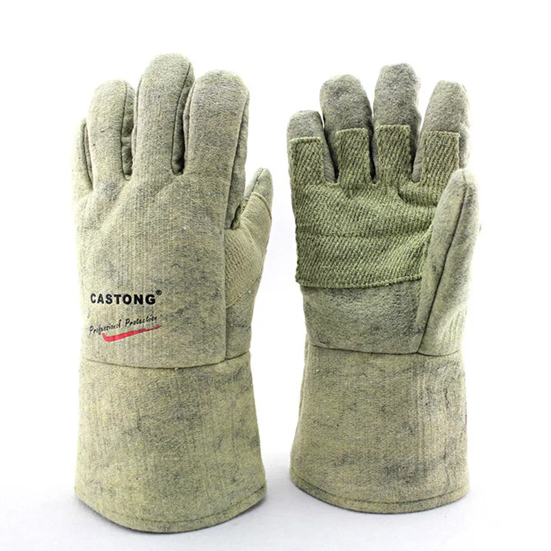 500 Degree High Temperature Resistant Gloves Flame retardant Fireproof Anti-scalding Industry Labor Safety Heat insulated Gloves