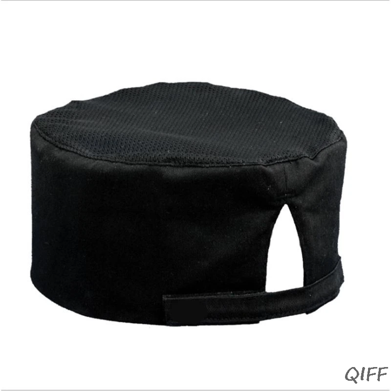 White Chefs Skull Cap Chefs Catering Skull Hat Professional Kitchen Hat