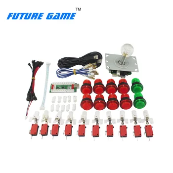 

Game emulator Android phone TV PC arcade game kit led button kit 5 p joystick for homemade arcade kit