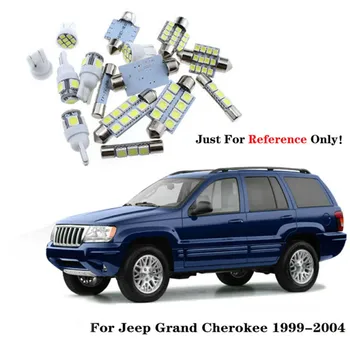 

DC 12V 18pcs 6000K White Interior LED Lights Package Kit For 1999-2004 Jeep Grand Cherokee WJ Car Styling Accessories