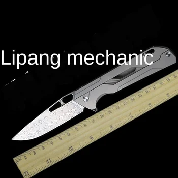 

Libing mechanic M390 powder steel folding knife folds with you