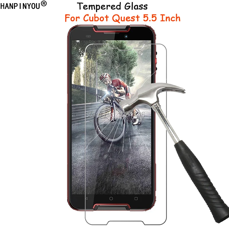 

For Cubot Quest 5.5" Clear Tempered Glass Screen Protector Ultra Thin Explosion-proof Protective Film Toughened Guard
