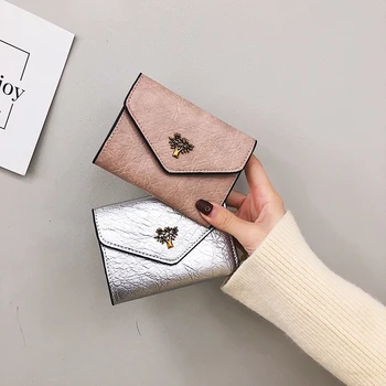 

Wallet Women Lady Short Women Wallets Tree Decorated Mini Money Purses Small Fold Pu Leather Female Coin Purse Card Holder