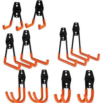 

Garage Storage Hooks, 10 Pack Wall Mounted Tool Holder Double Hooks for Ladders Chair Organizing Power Tools