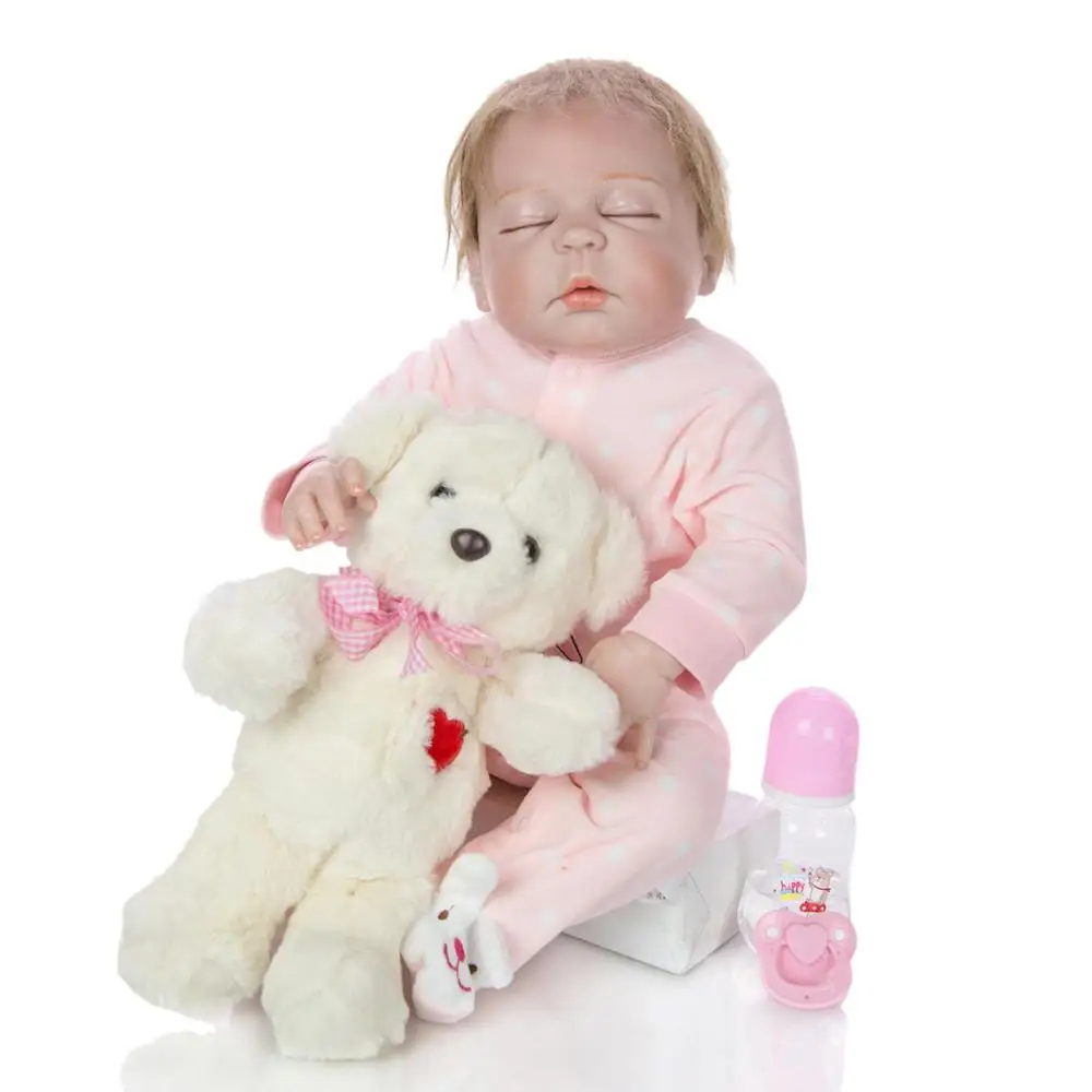 Realistic silicone vinyl reborn baby doll newborn girl babies alive bonecas bebe reborn playmate toddler dolls