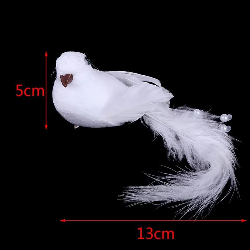 1Pcs Simulation Birds Artificial Feather Doves Park Mall Ornament | Дом и сад