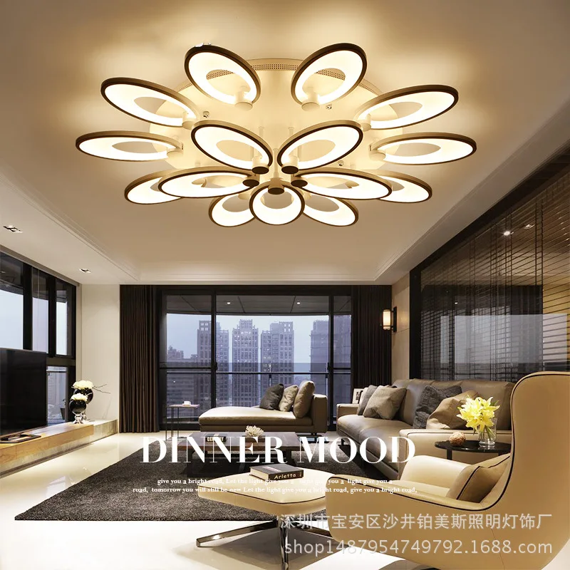 

nordic led ceiling light Living Room cafe hotel ceiling light fans