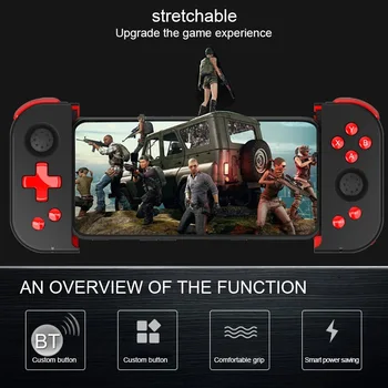 

Phone Stretchable Bluetooth Game Controller Mobile Game Trigger Shooting Controller Pubg Fire Button Handle For Android iOS