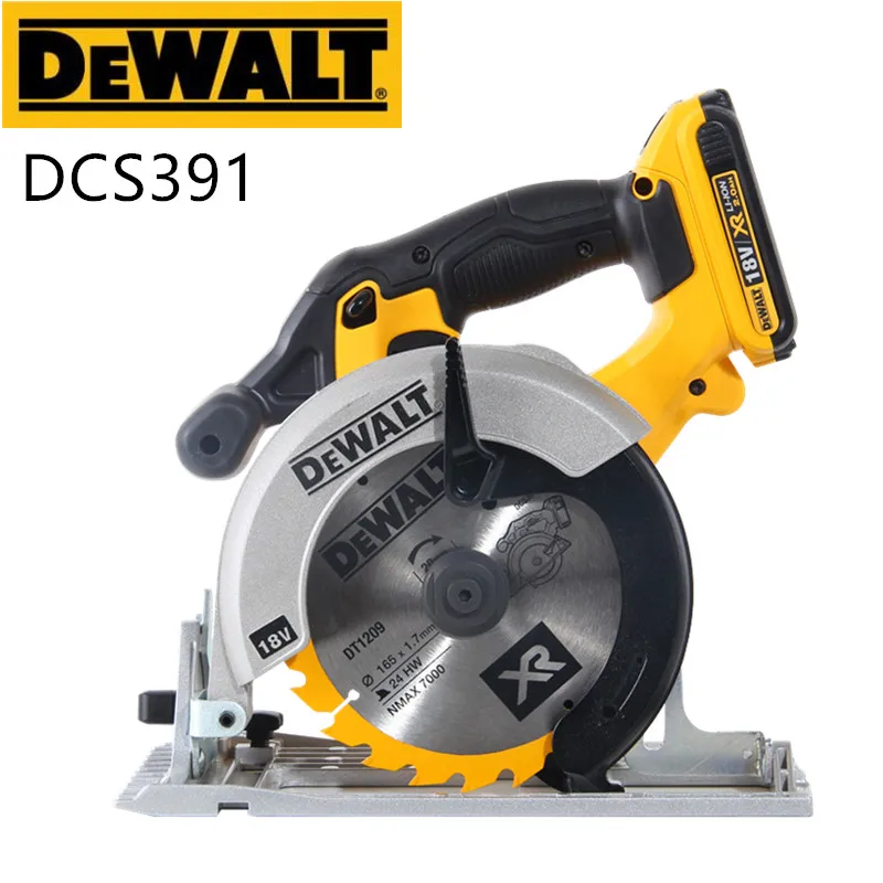 DEWALT-sierra circular eléctrica DCS391 para carpintería, herramienta  eléctrica de litio, pequeña, cortadora de madera portátil de 6 pulgadas _ -  AliExpress Mobile