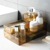 Drawer Style Make Up Storage Box Acrylic Sundries Cosmetic Container  Kitchen Cutlery Divider Case Desktop Sundries Organizer 6