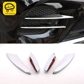 

CarManGo For Mercedes Benz GLC 2016-2019 Car Styling Front Fog Light Lamp Cover Frame Trim Sticker Chrome Exterior Accessories