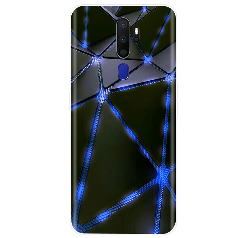 For OPPO A5 2020 Case Soft TPU Silicone Case For OPPO A9 2020 Case Color Pattern Back Cover Coque Fundas OPPO A5 A9 2020 Cases waterproof phone pouch for swimming