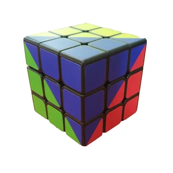 ZCUBE Colorful Sticker 3x3x3 Cube 3x3 Cubing Speed  Professional 3 Player Triangle Shape Twist Educational Kid Toys 1