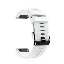 Paski silikonowe do Garmin Fenix 5 inteligentny zegarek gumowe sportowe pasek do zegarka bransoleta ze smartwatchem do Garmin Fenix 5S Plus tanie tanio ISHOWTIENDA CN (pochodzenie) english Adult Zgodna ze wszystkimi Smart Watch Strap For Apple Watch Bracelet On Mi Band 4