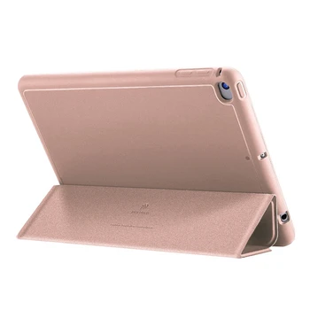 

for iPad Mini 4 Case PU+TPU Tablet PC Protective Case with Press Pen Anti-Lost Card Slot Design Protective Case