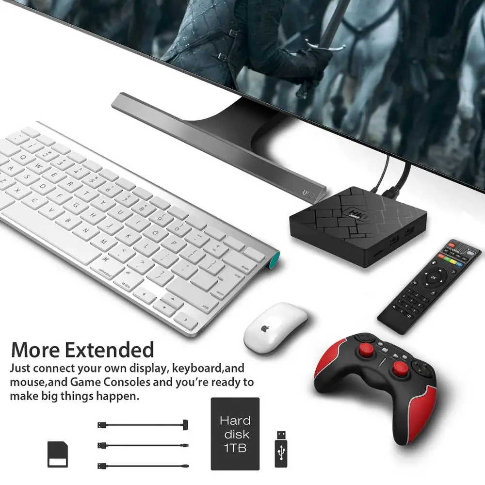 HK1mini  RK3229 Android 8.1 Smart TV Box&pro neo iptv subscription Europe France Beigium Arabic bein sport Android tv box iptv