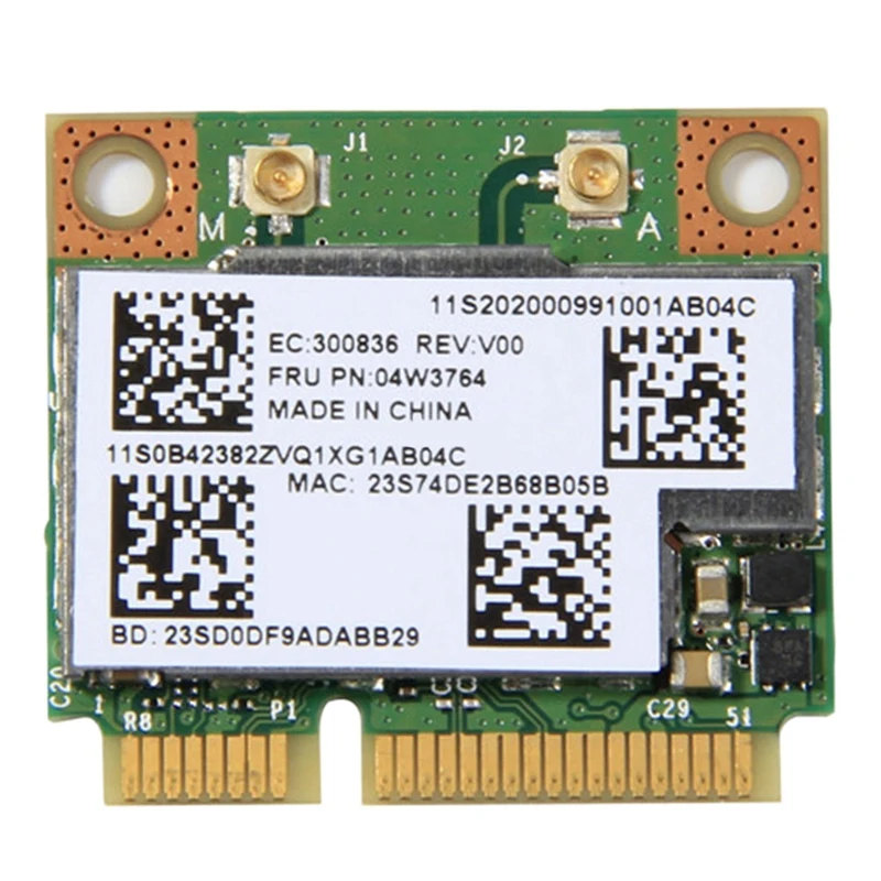 BCM943228HMB 04W3764 Беспроводной Wi Fi Bluetooth 4 0 Половина MINI PCI E карта Compact для Lenovo E130 E135 E330 E335