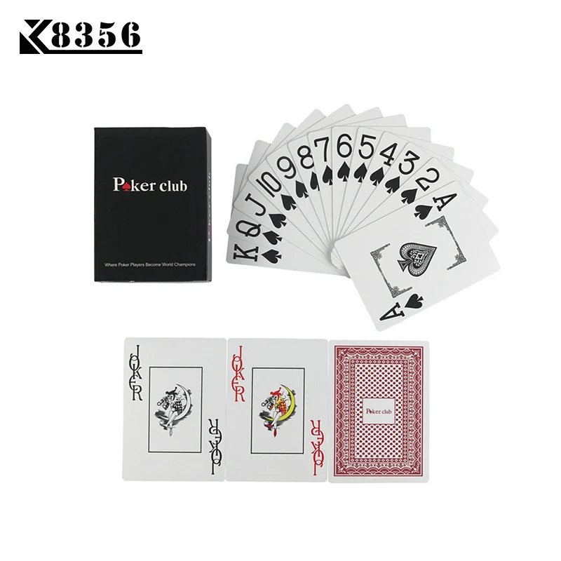 K8356 гладкие водонепроницаемые 10 компл./лот Baccarat Texas Hold'em пластиковые игральные карты ПВХ покер клуб карты; настольные игры 2,48*3,46 дюймов