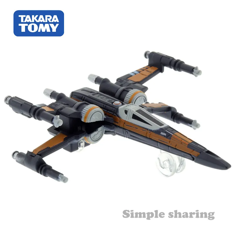 Tomica TSW 04 Звездные войны Poe Dameron X Wing Fighter Пробуждение силы литой горячий поп самолет