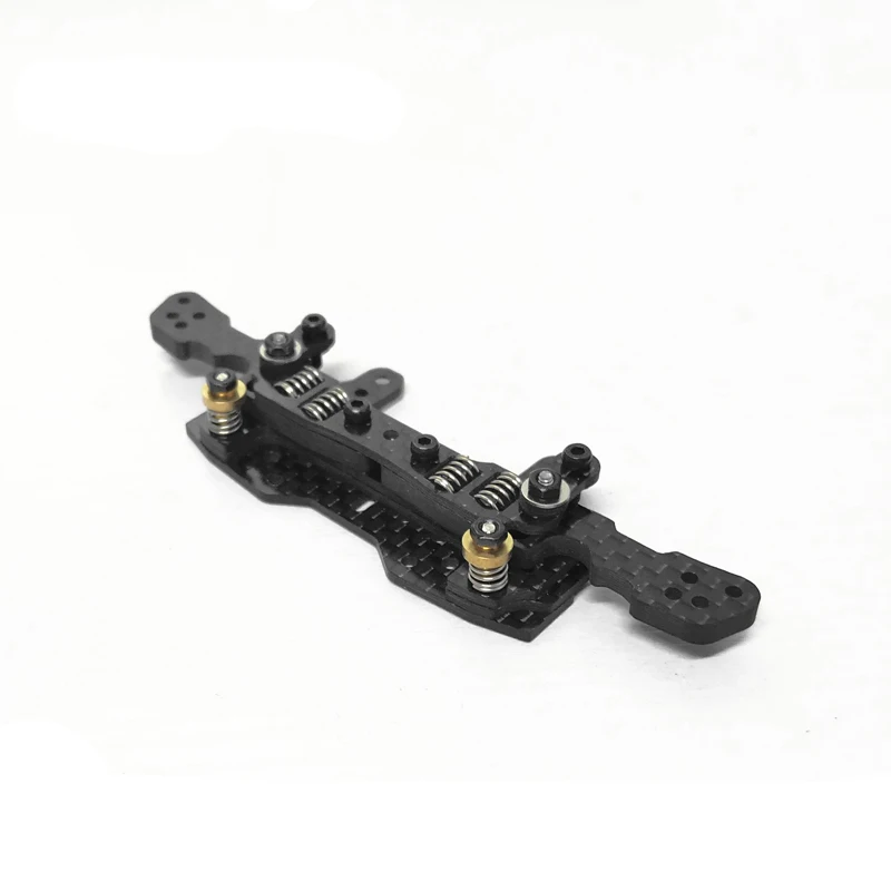 

1PC 3mm Carbon Fiber 4 Straight Spring Faucet Front Bracket w/ Limit Function Up Down Activities for RC Tamiya Mini 4WD Car