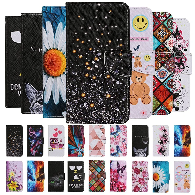 Кожаный чехол-книжка для Huawei P Smart Z 2020 Y5 Y6 Y7 Y9 Prime 2019 Y5P Y6P Y7P | Мобильные телефоны и