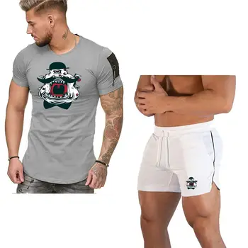 

Summer new-2020 printed men's Sweatshirt beach pants summer men's T-shirt beach pants casual sportswear men's clothing