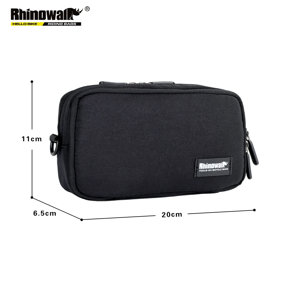 Rhinowalk многофункциональная рама для руля, велосипедная сумка для велосипеда, велосипедная Передняя сумка-корзинка, держатель для телефона на плечо для велосипеда b - Цвет: X2011-Black