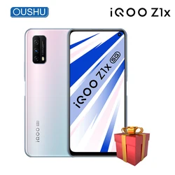 В наличии оригинал vivo IQOO Z1x мобильного телефона 5G 5000mAh Большой Батарея 33 Вт мобильный телефон Android 10,0 120 Гц гоночный Экран телефон