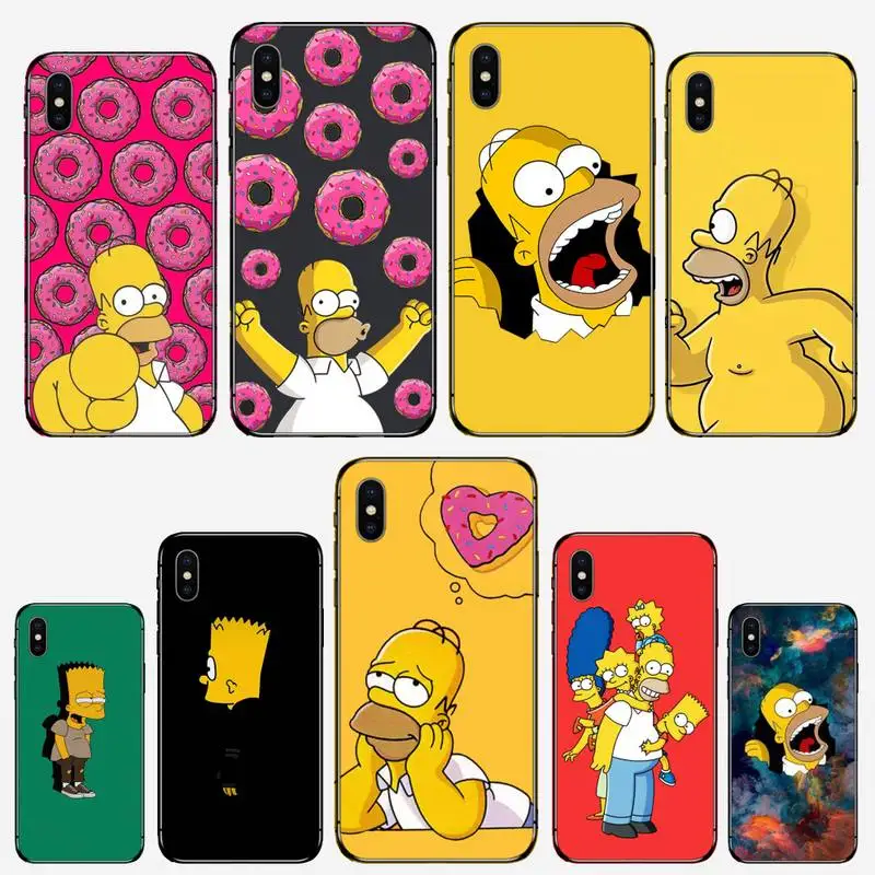 

Homer J Simpson funny Bart Simpson Phone Case for iPhone 11 12 pro XS MAX 8 7 6 6S Plus X 5S SE 2020 XR